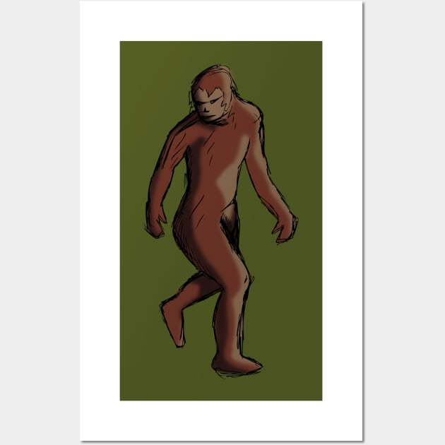 Sasquatching all day long Wall Art by Fun Funky Designs